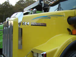 Lusher Trucking in Prichard, WV, has dump trucks and lowboy trailers available for rent.